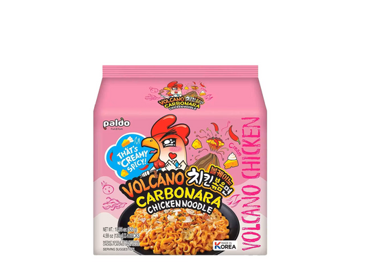VOLCANO CHICKEN NOODLES CARBONARA 4PK