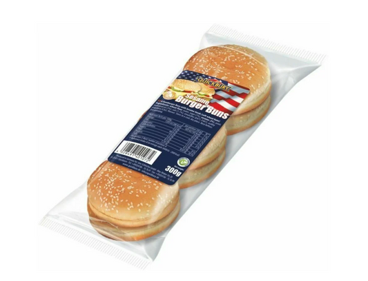 QUICKBURY SESAME BURGER BUNS 300G 6PK
