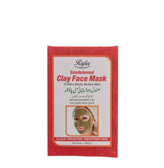 RAFIA SANDALWOOD CLAY FACE MASK 100G