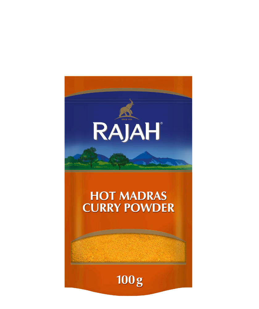 RAJAH HOT MADRAS CURRY POWDER 100G