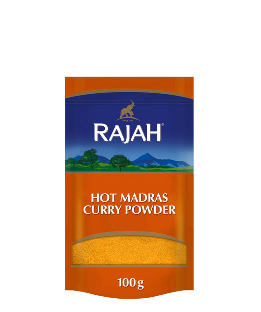 RAJAH HOT MADRAS CURRY POWDER 100G