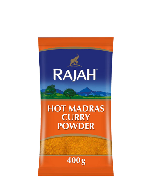 RAJAH HOT MADRAS CURRY POWDER 400G