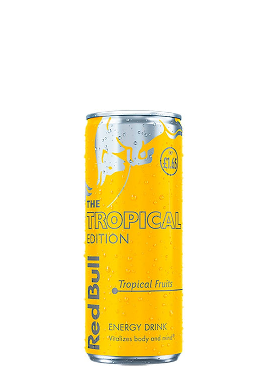 RED BULL TROPICAL FRUIT 250ML PM£1.65