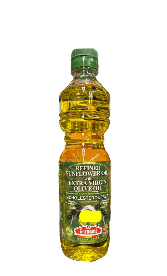 REFINED SUNFLOWER WITH EXTRA VIRGIN OLIVE OIL 1L (GARUSANA)