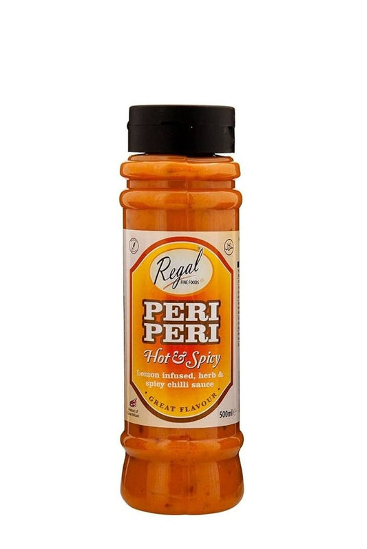 PERI PERI HOT & SPICY LEMON & CHILLI SAUCE 500ML (REGAL)