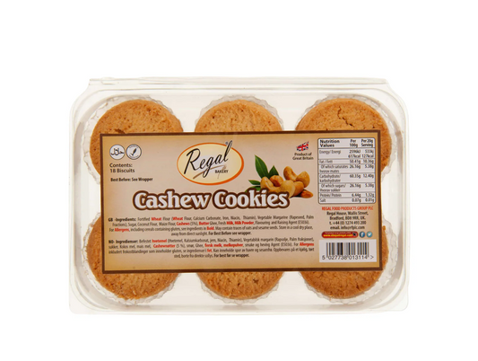 REGAL CASHEW COOKIES 18PC
