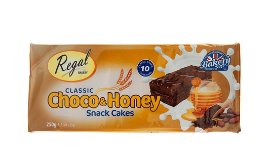 REGAL CHOC & HONEY SNACK CAKES 250G