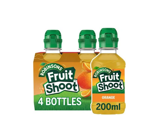 ROBINSONS FRUIT SHOOT ORANGE 4X200ML