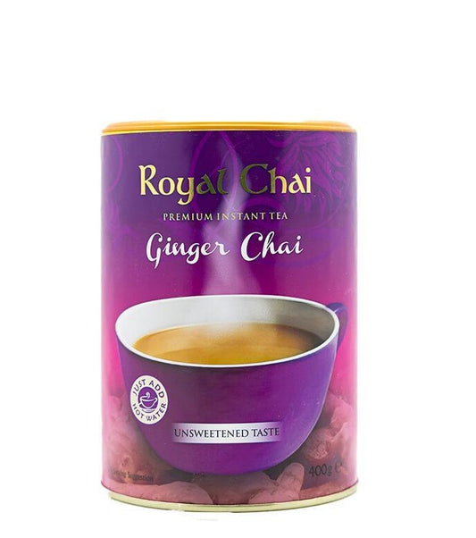 ROYAL CHAI GINGER UNSWEETENED TUB 400G