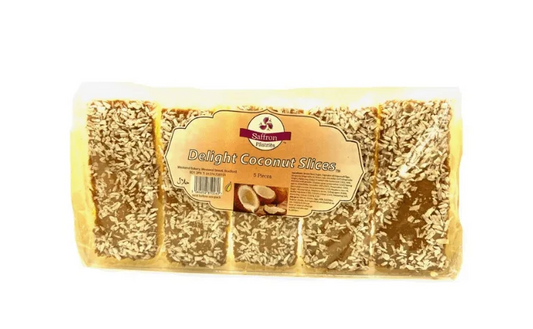 SAFFRON COCONUT SLICE 5PK