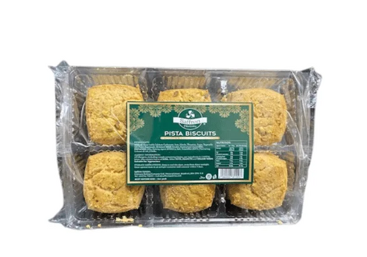 SAFFRON PISTA BISCUITS 12 pcs