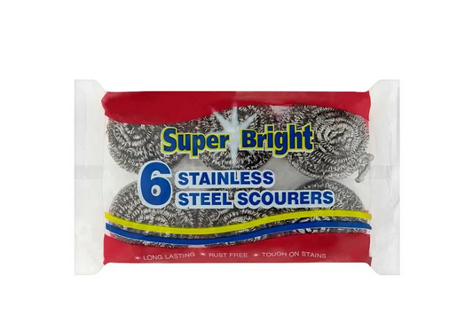 S/B STEEL SCOURERS 6PK
