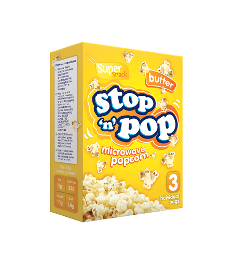 STOP N POP BUTTER POPCORN 255G