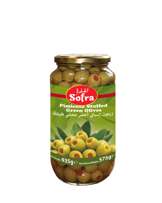 SOPFRA STUFFED GREEN OLIVE 935g