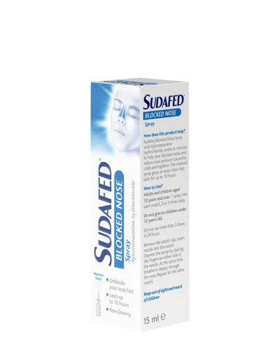 SUDAFED BLOCKED NOSE SPRAY 15ML