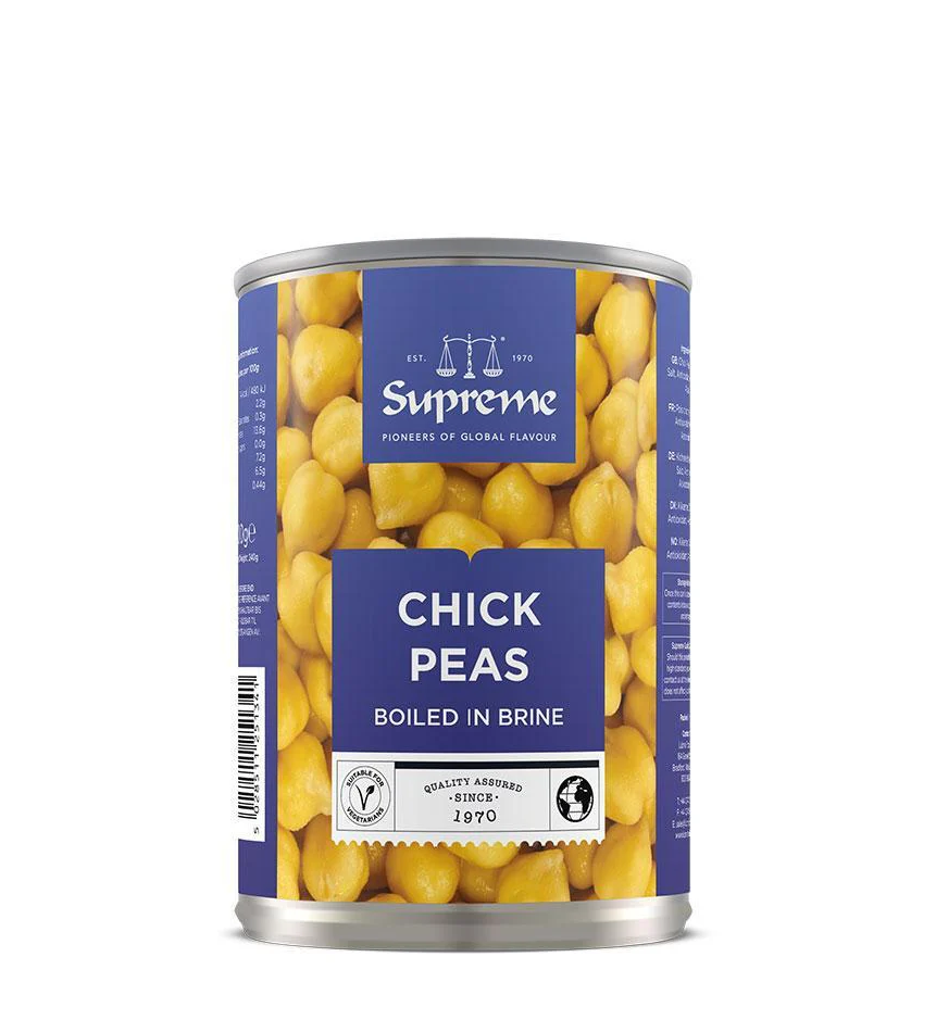 CURRIED CHICKPEAS TIN 450G (SUPREME QUALITY)