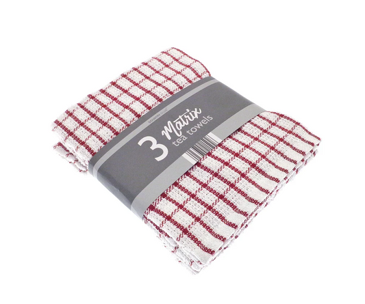 TEA TOWEL MATRIX 3PK
