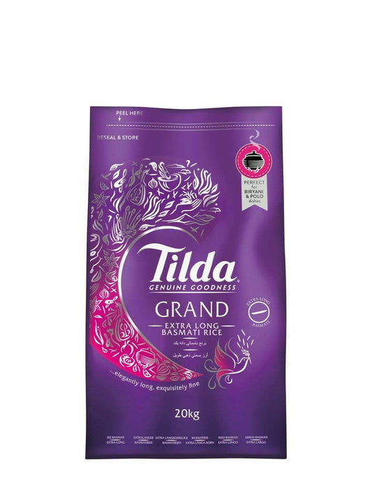 TILDA GRAND WHITE  RICE 20KG