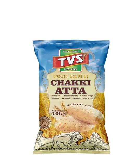 DESI GOLD CHAKKI ATTA 10KG (TVS)