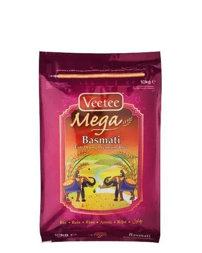 Veetee Mega Basmati Rice 5kg, 10kg, 20kg | UK Delivery | KW Foodstores ...