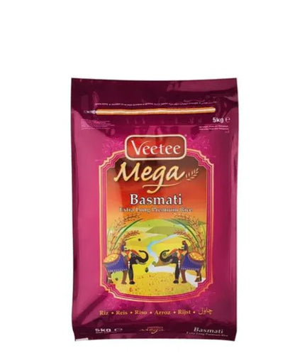 Veetee Mega Basmati Rice 5kg, 10kg, 20kg | UK Delivery | KW Foodstores ...