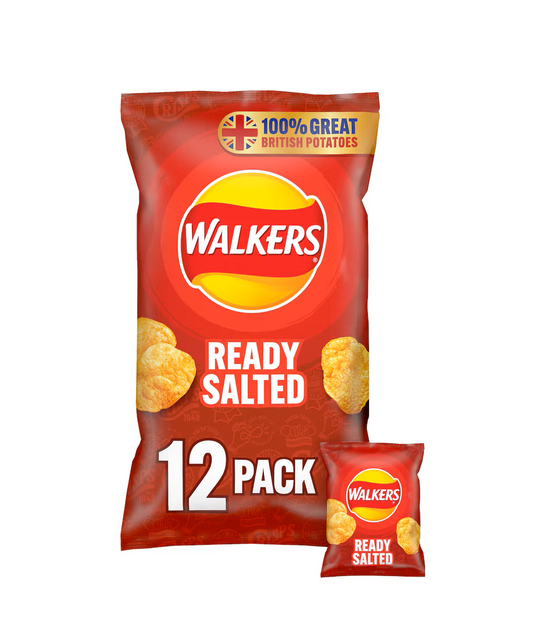 WALKERS READY SALTED 12pack
