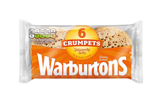 WARBURTON CRUMPETS 6PK