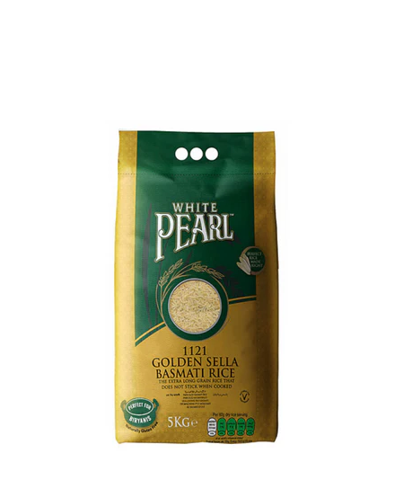 WHITE PEARL EXTRA LONG GOLDEN SELLA RICE 5KG