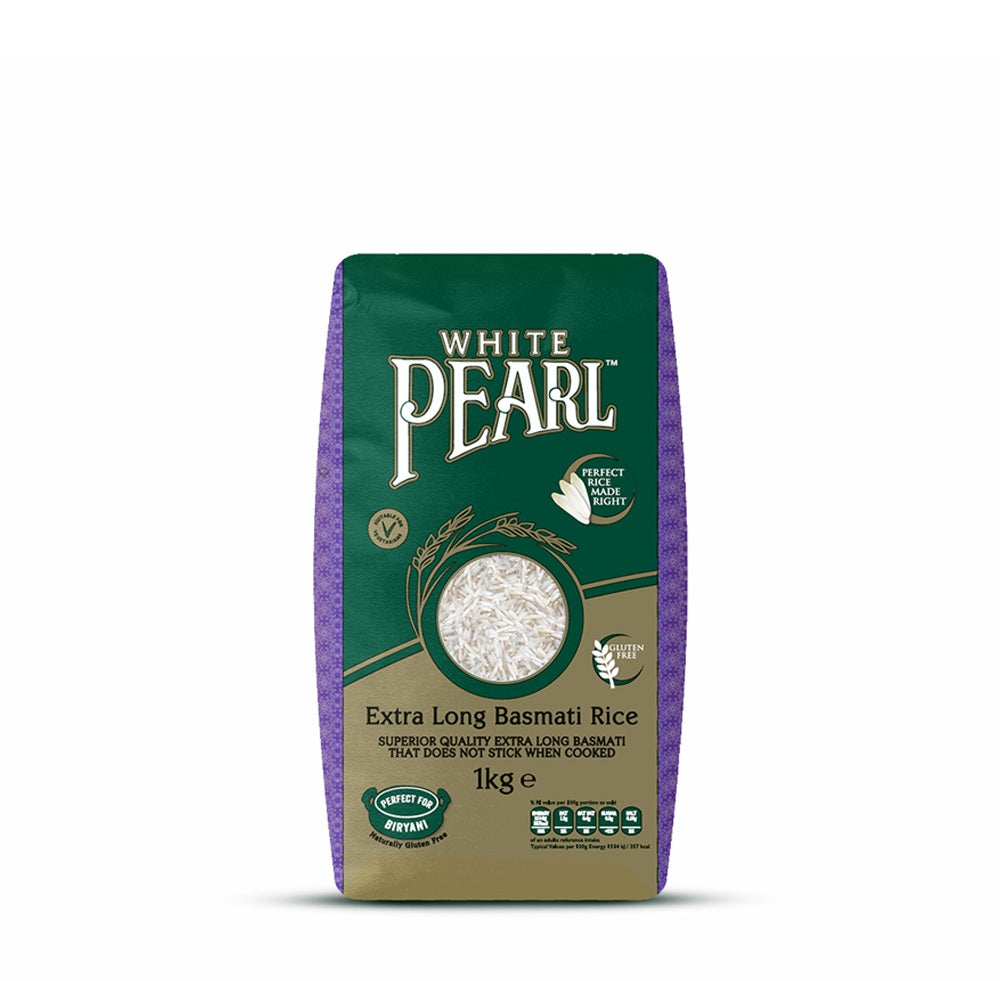 W/PEARL BASMATI XTRA LONG GRAIN 1KG