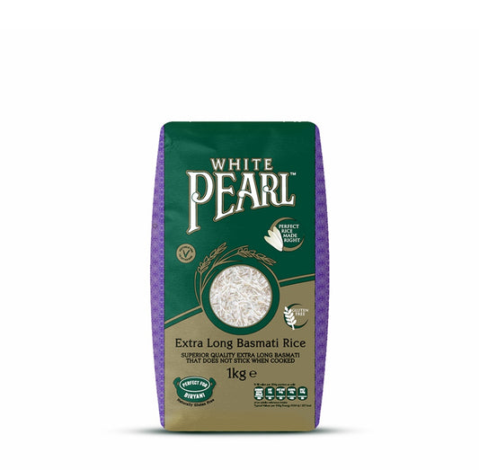 W/PEARL BASMATI XTRA LONG GRAIN 1KG