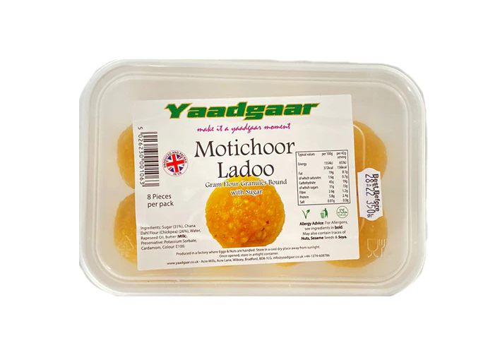 YAADGAAR MOTICHOOR LADOO 8pcs