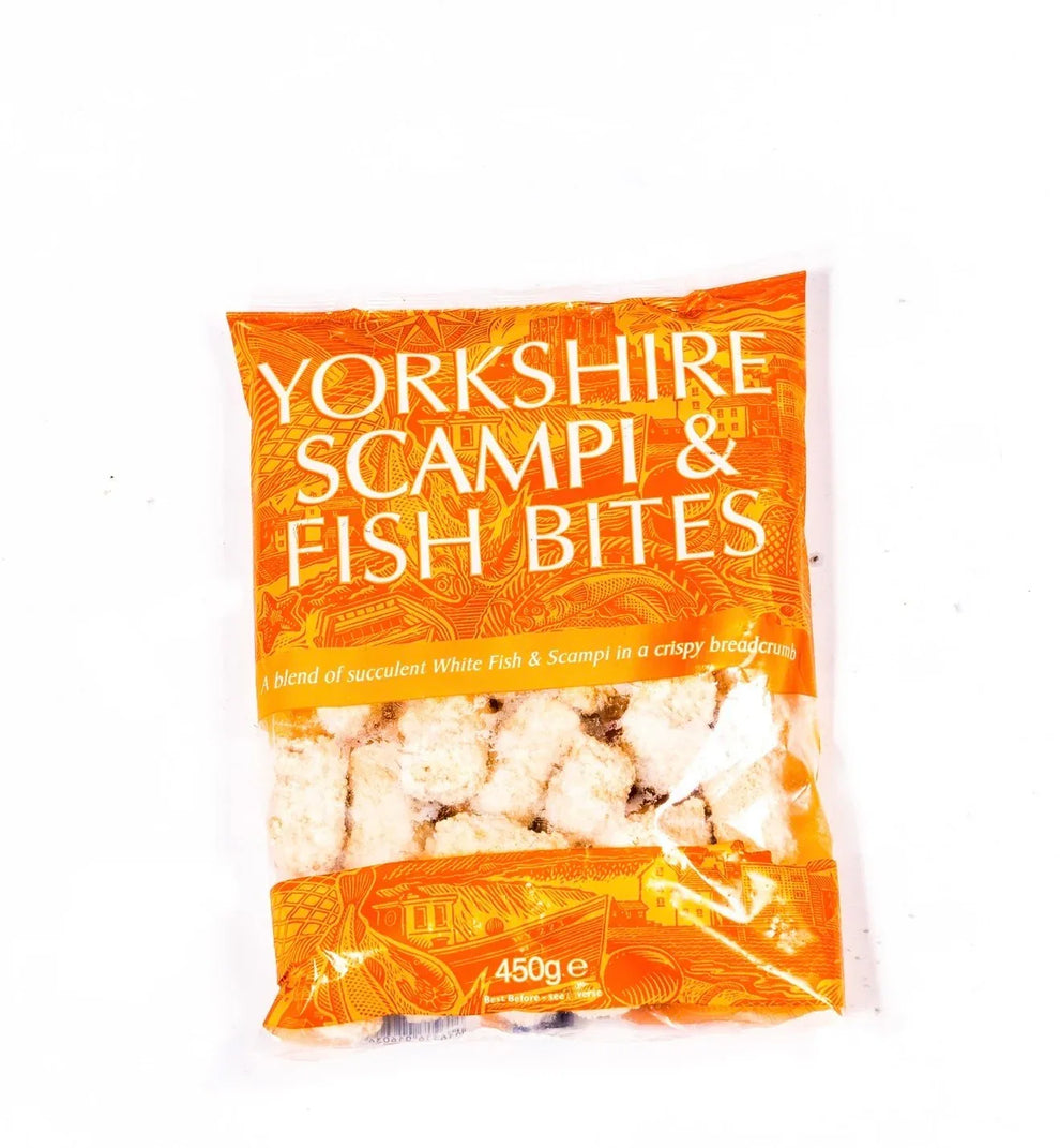 YORKSHIRE SCAMPI & FISH BITES 450G – Kashmir Watan Foodstroes