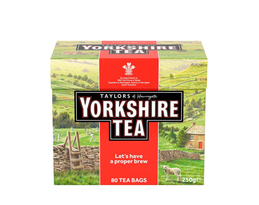 YORKSHIRE TEA 80 TEA BAGS 250G