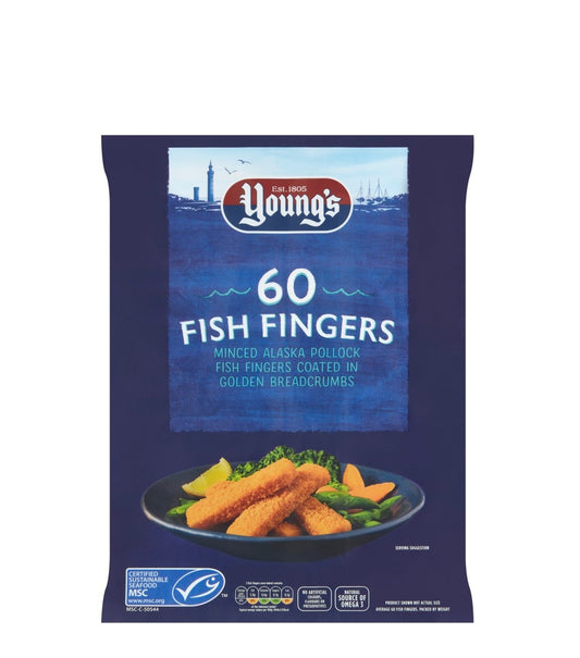 YOUNG'S FISH FINGERS 60PCS 1.5KG