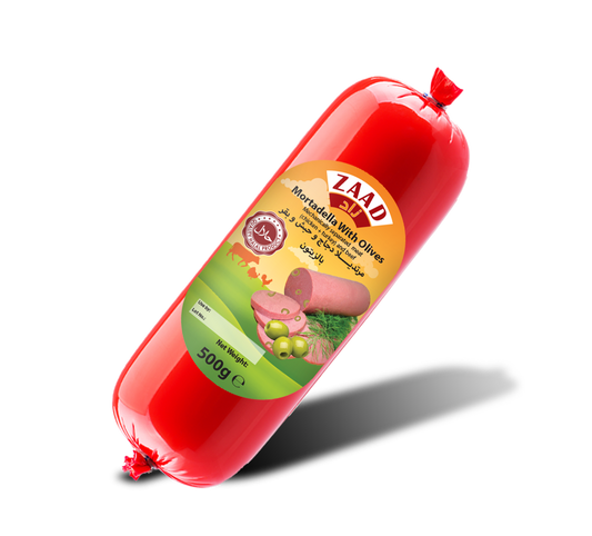 ZAAD BEEF SALAMI WITH OLIVE 500G
