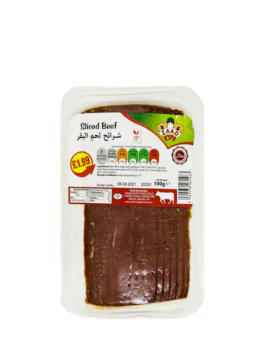 ZAAD BEEF SLICED 100G PM£2.79