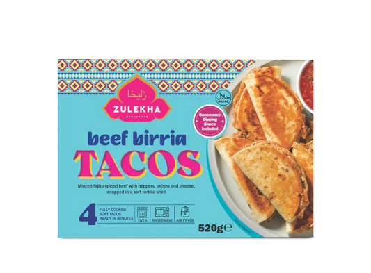 ZULEKHA BEEF BIRRIA TACOS 520G