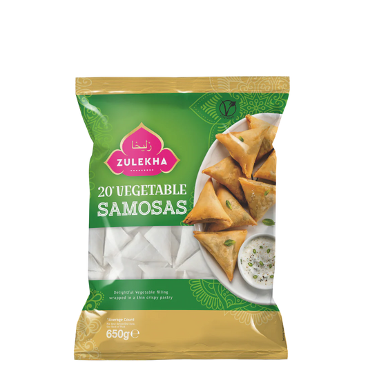 ZULEKHA VEG SAMOSA 20'S 650g
