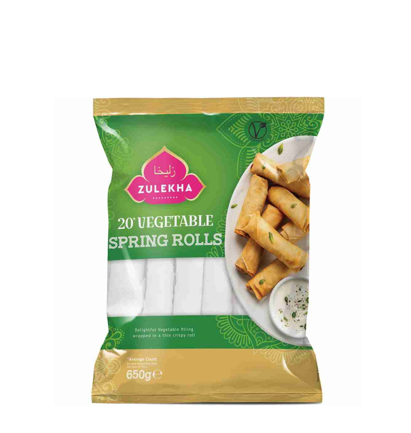 ZULEKHA VEG SPRING ROLLS 20's 650g