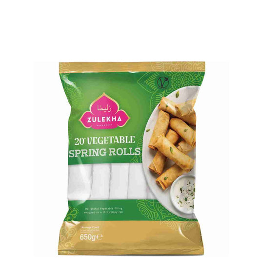 ZULEKHA VEG SPRING ROLLS 20's 650g
