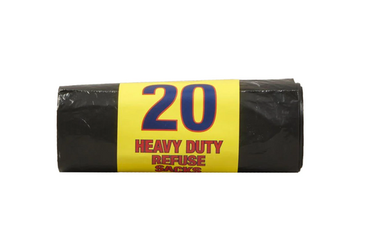 HEAVY DUTY REFUSABLE BIN BAG 20PK
