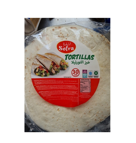 SOFRA TORTILLAS 12WRAPS 30CM 1080G PM£2.49