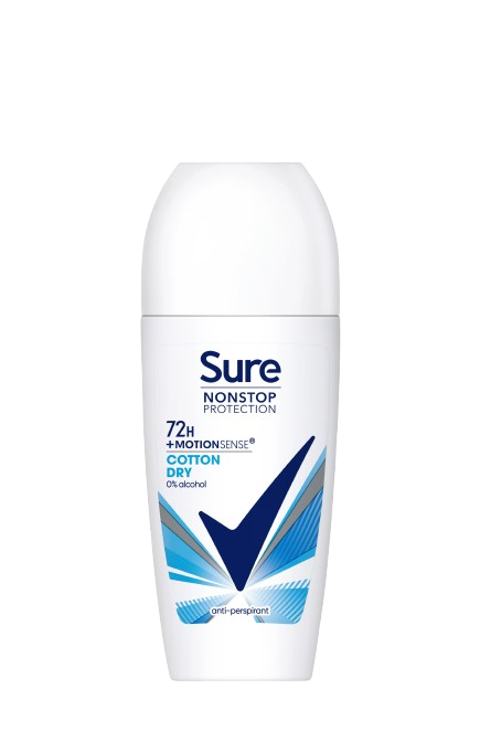 SURE ROLL ON DEODRANT COTTON DRY 50ML