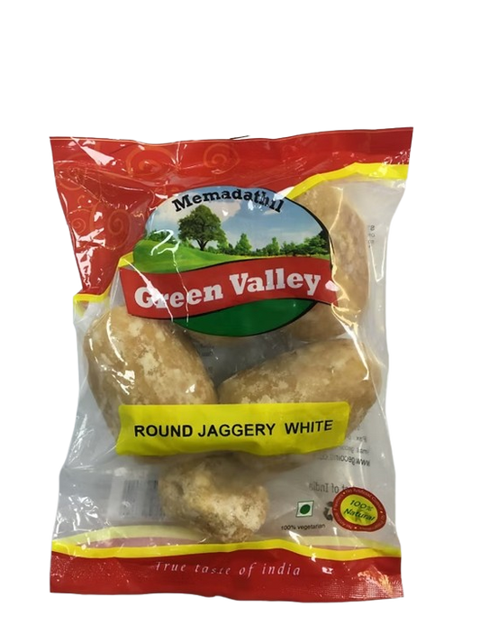 ROUND JAGGERY WHITE 1KG (GREEN VALLEY)