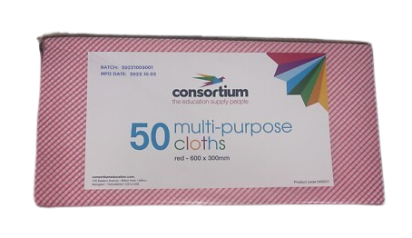 CONSORTIUM MULTI PURPOSE CLOTHE 50PK