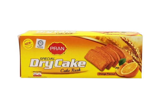 PRAN DRY CAKE RUSK ORANGE 300G