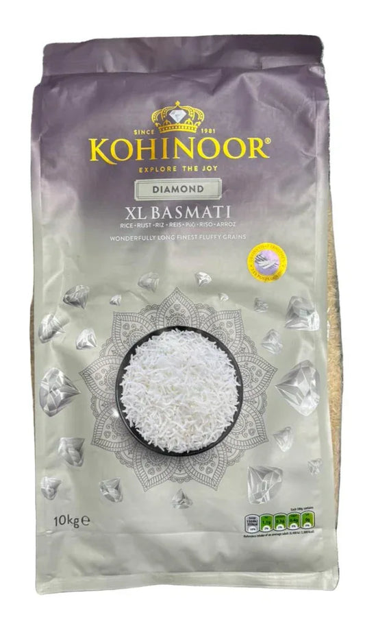 KOHINOOR DIAMOND XL BASMATI RICE 10KG - Kashmir Watan Foodstores