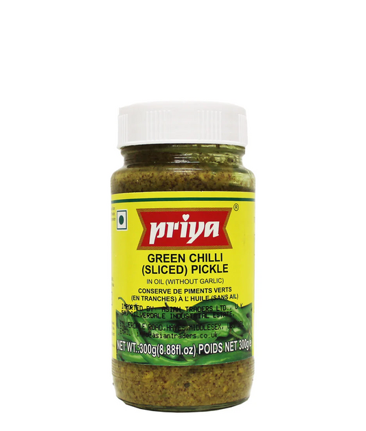 GREEN CHILLI PICKLE 300G (PRIYA)